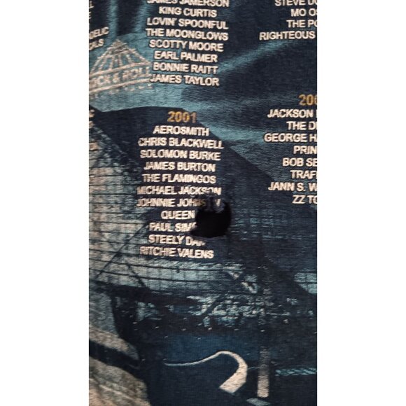 Rock & Roll Hall of Fame Blue XL Inductees Ohio Musician Music Classic Top - Picture 5 of 6